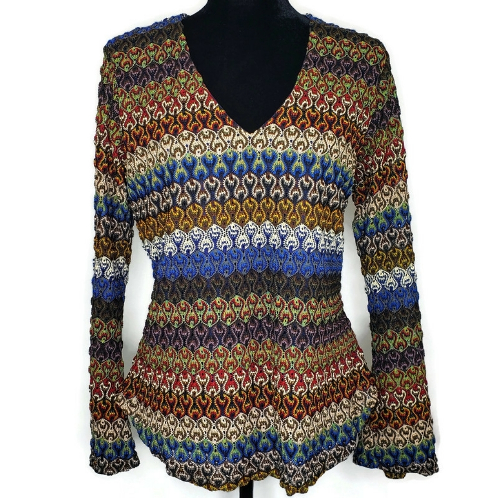 Venezia, semi-sheer, stretchy top, Size 14/16